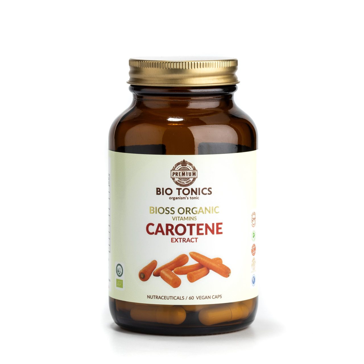 CAROTENS EXTRACTS 220mg / 90 VEGAN CAPS A-B-G CAROTENE.SPECIAL