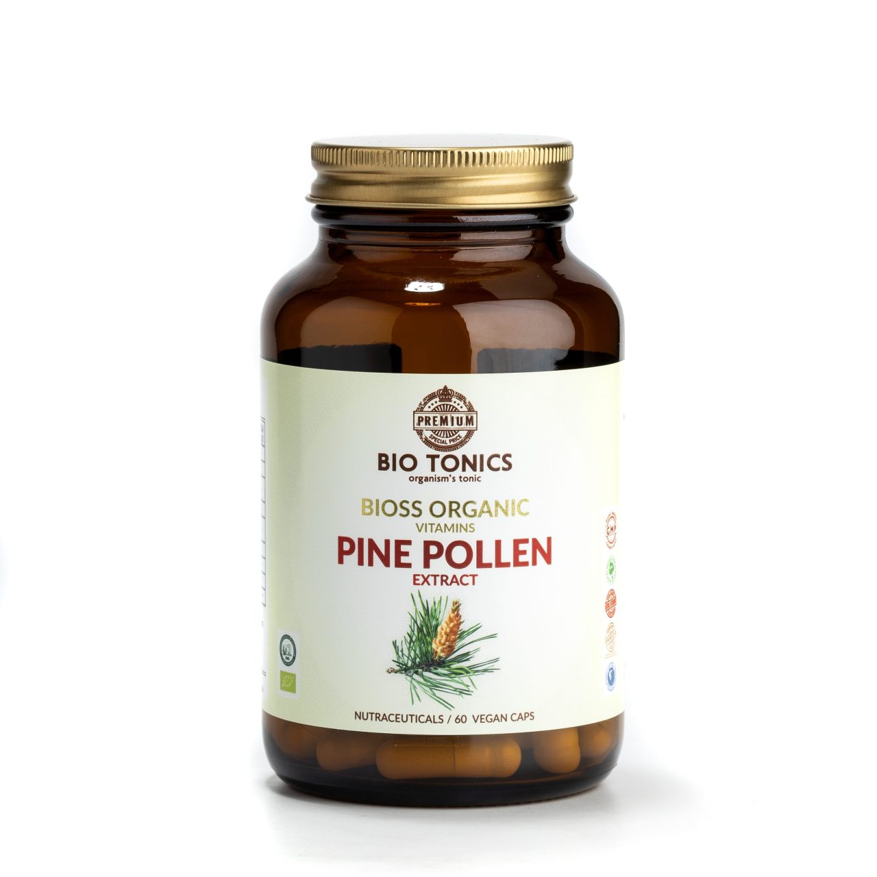 PINE POLLEN scaled 1 Amhes - Ελληνική εταιρία φυσικών συμπληρωμάτων διατροφής Προϊόν 001