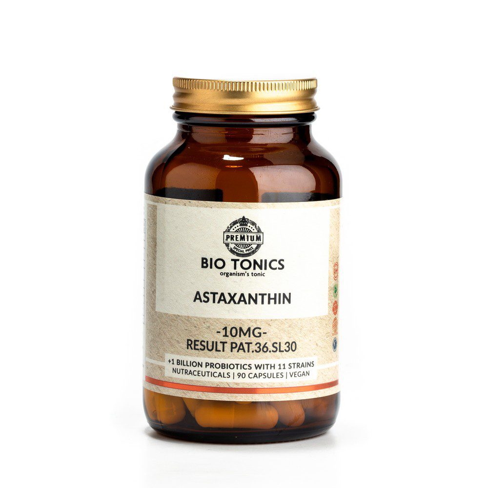 ASTAXANTHIN 10mg / 90 VEGAN CAPS RESULT PAT. 36.SL30