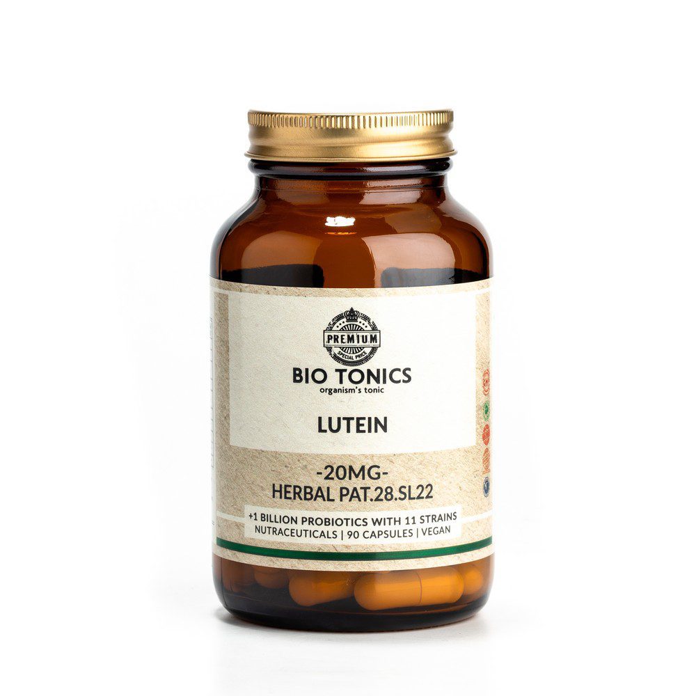 LUTEIN EXTRACT 20mg / 90 VEGAN CAPS - SUPER EYES - HERBAL PAT.28.SL22