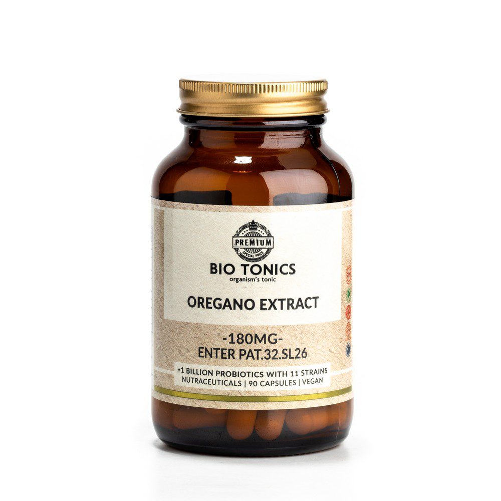 OREGANO EXTRACT 180mg / 90 VEGAN CAPS - ENTER PAT.32.SL26
