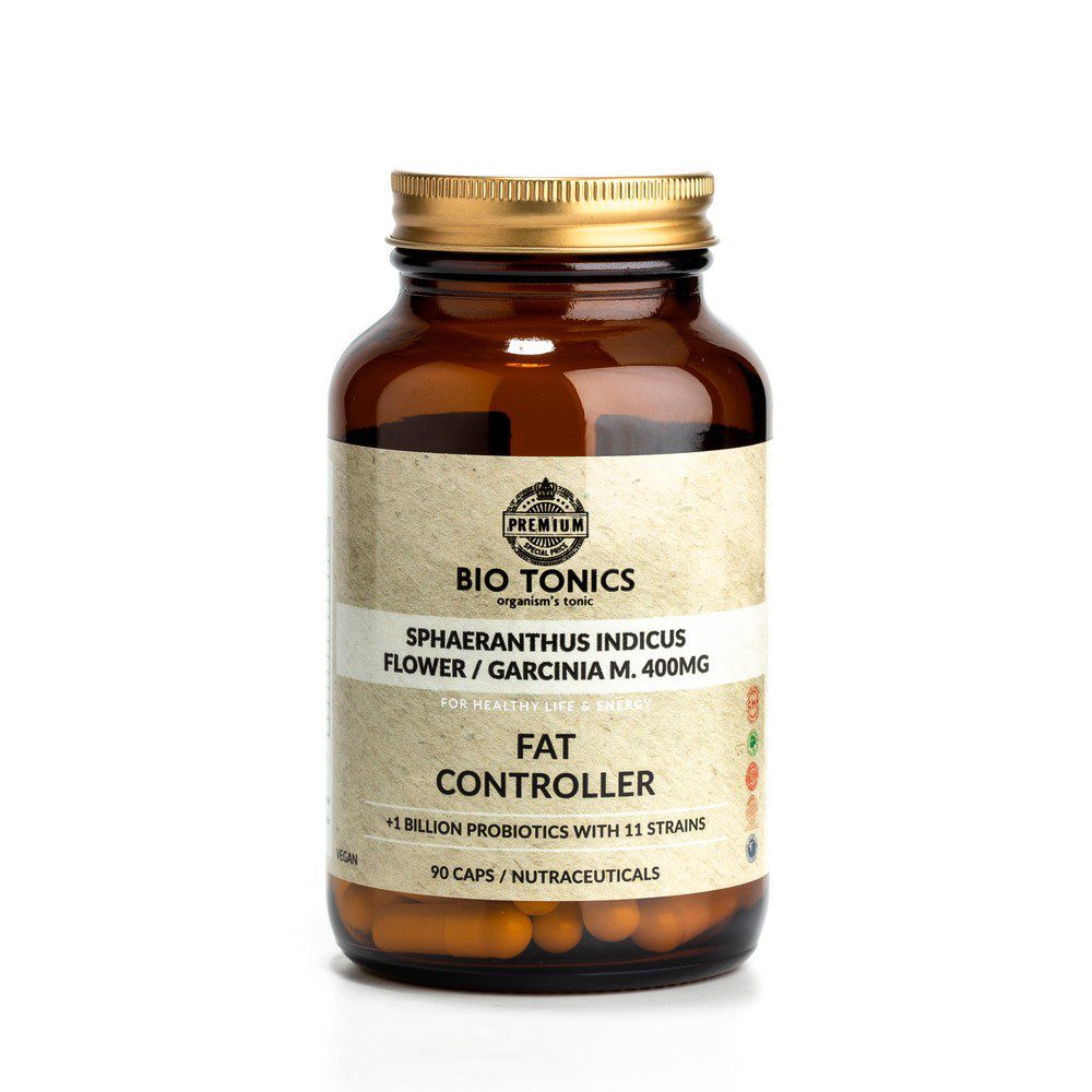 SPHAERANTHUS INDICUS.GARCINIA MANGOSTANA. 400mg / 90 VEGAN CAPS - FAT CONTROLLER
