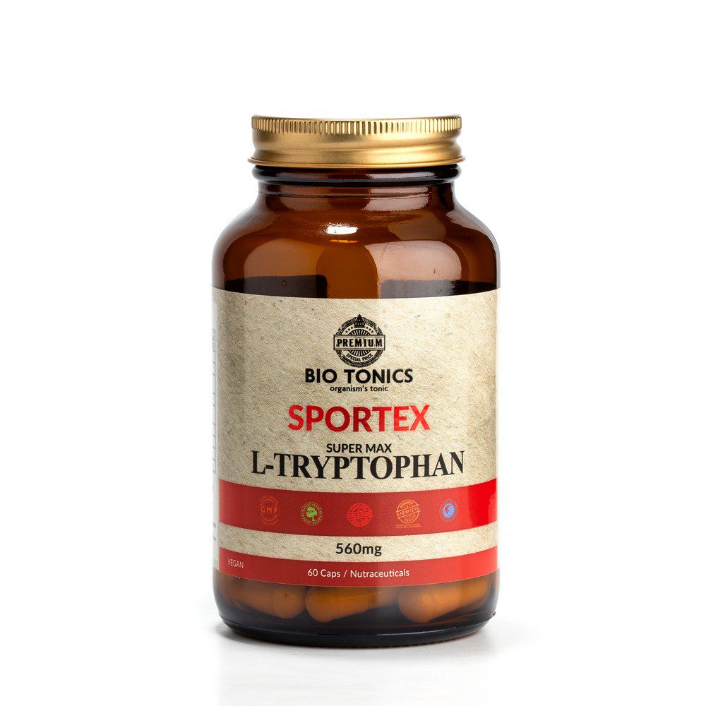 L - TRYPTOPHAN 5600mg / 60 VEGAN CAPS SUPER MAX