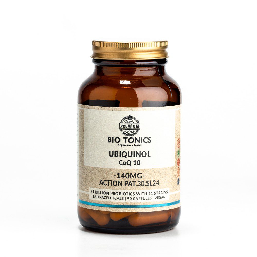 UBIQUINOL CoQ10 140mg / 90 VEGAN CAPS - ACTION PAT.30.SL24