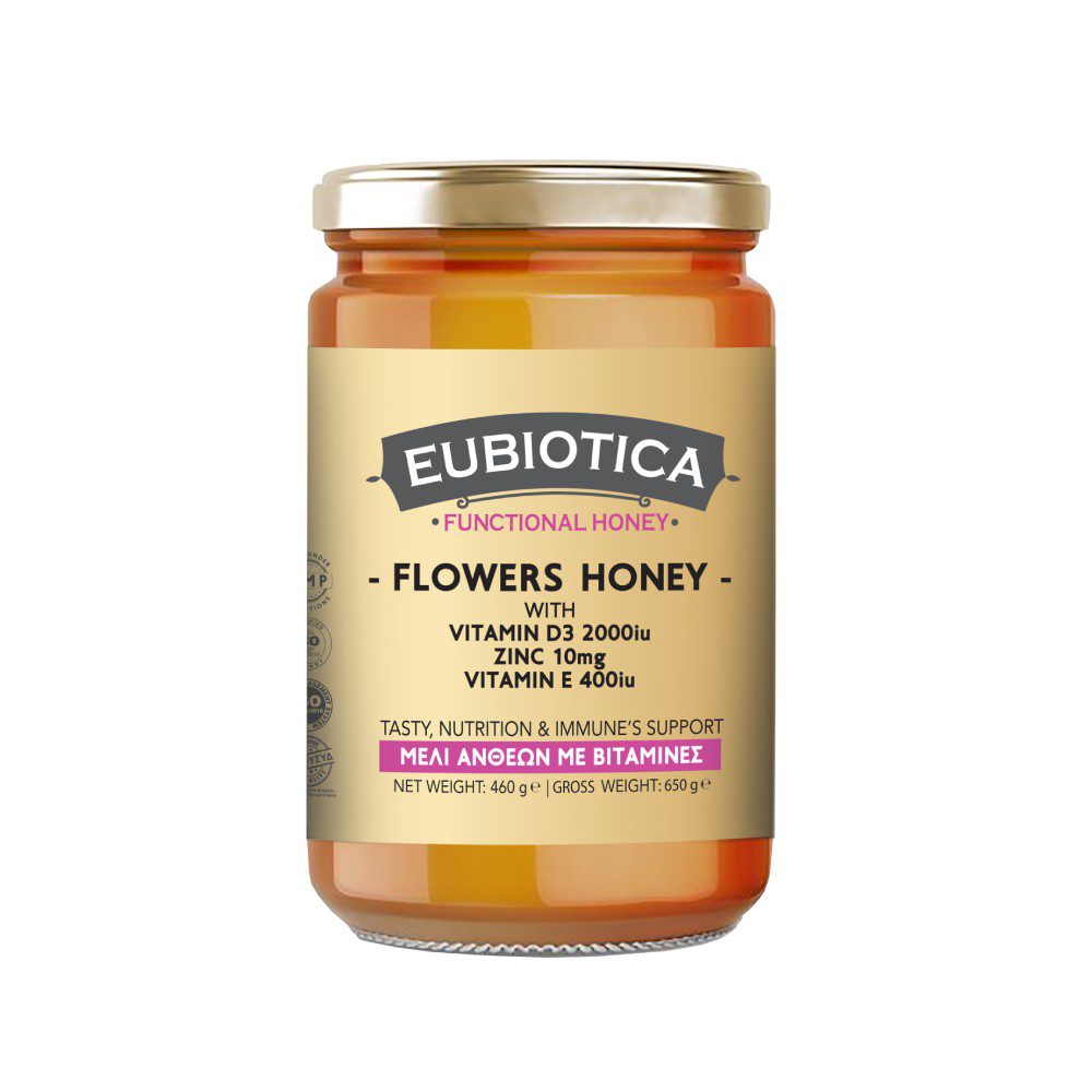 EUBIOTICA FLOWERS HONEY D3 Vit Zinc - AMHES - Παραγωγη καλλυντικων
