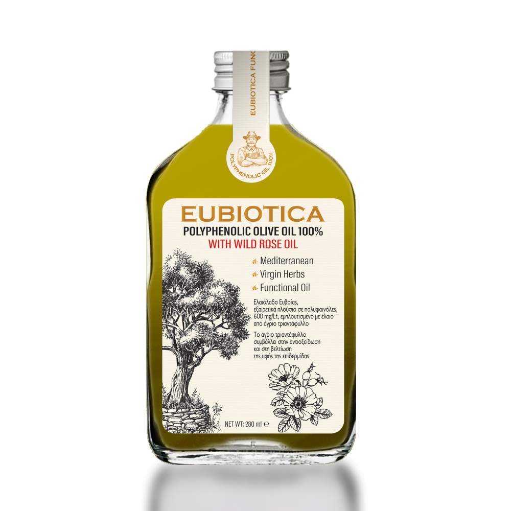 EUBIOTICA olive oil Wild Rose - Amhes Pharma - Εργοστάσιο Φυσικών Συμπληρωμάτων Διατροφής